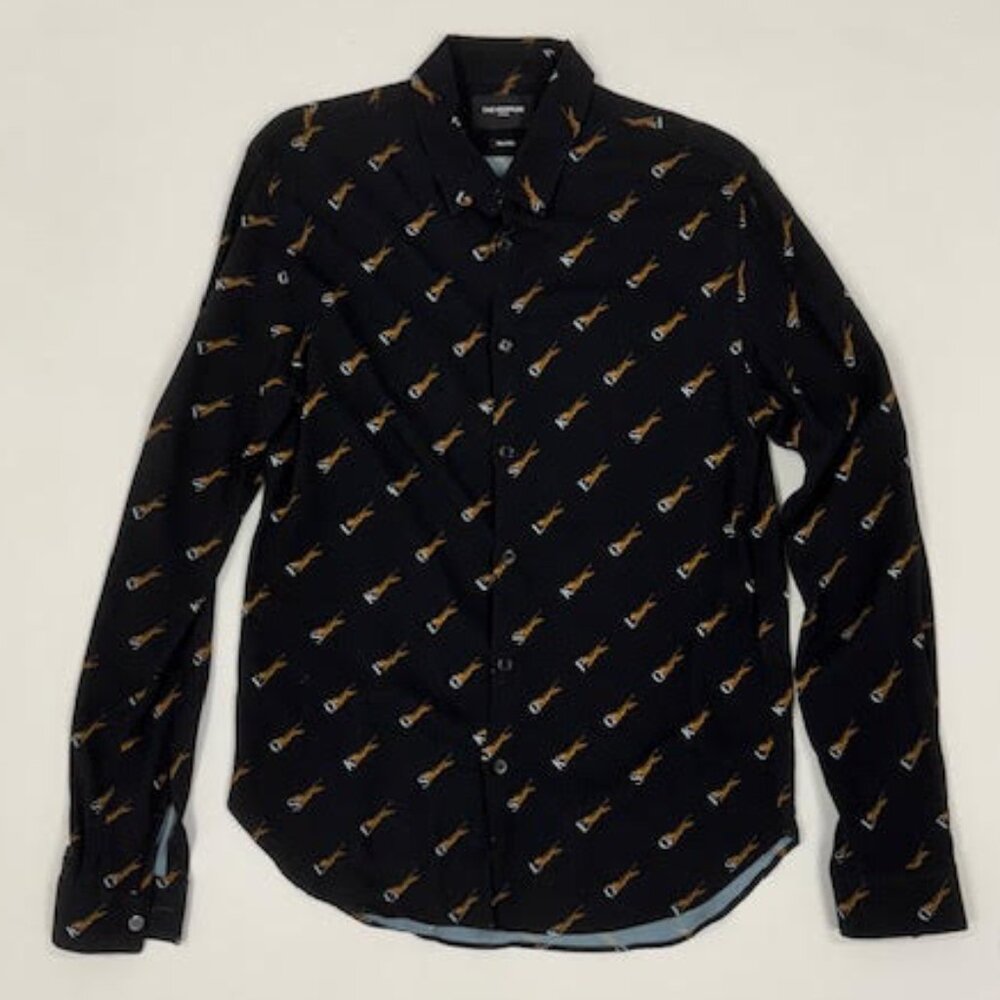 Men’s Cotton Slim-Fit Shirt – Tiger Print